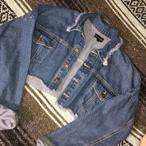 Prettylittlething Cropped Denim Jacket
